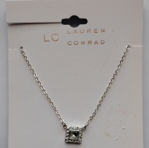 NEW Lauren Conrad Silver Pendant Necklace Women's